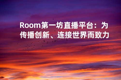 Room第一坊直播平台：为传播创新、连接世界而致力